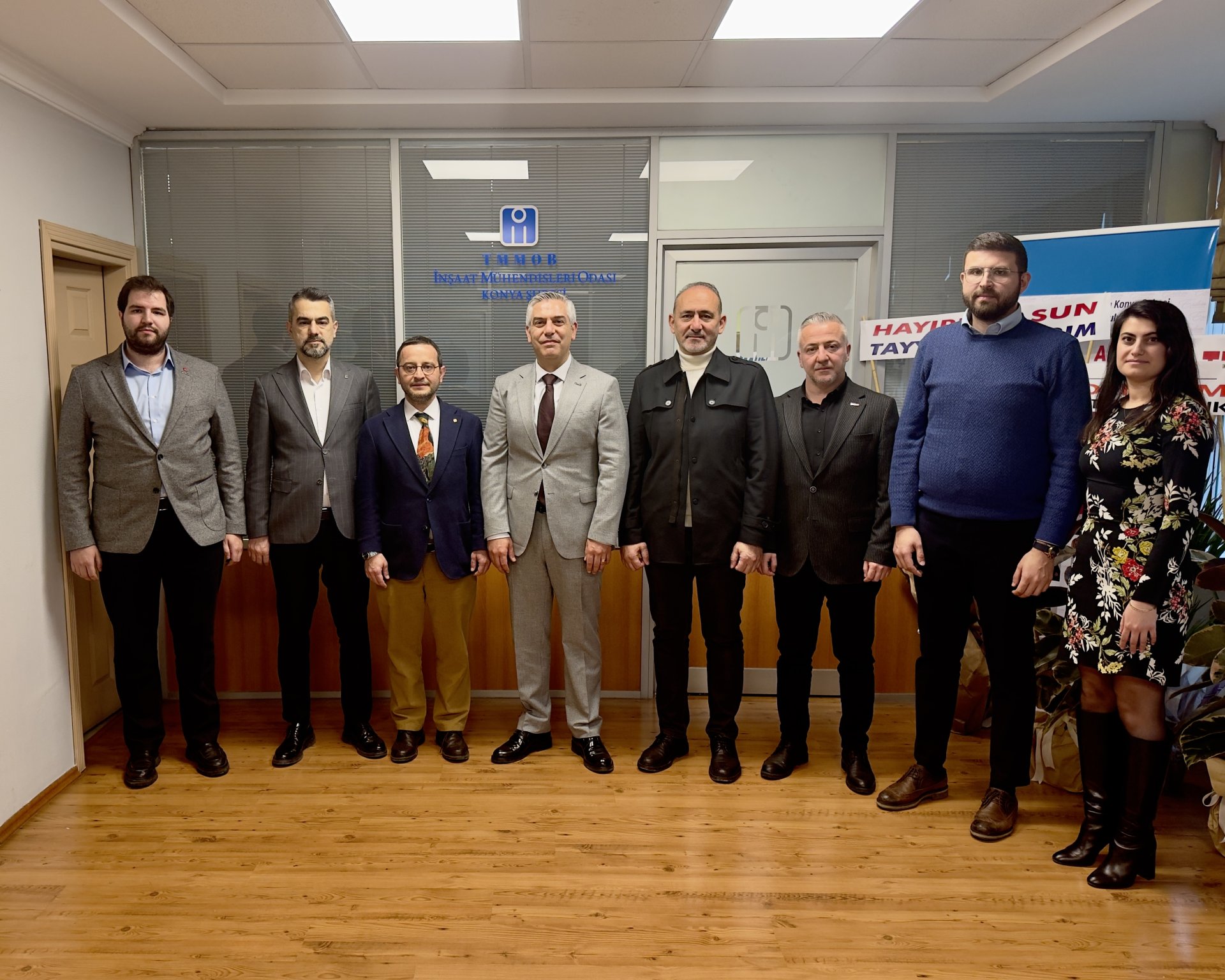 Konya İnşaat Mühendisleri Odası Başkanı Sn. Erdem Naltekin ziyareti.