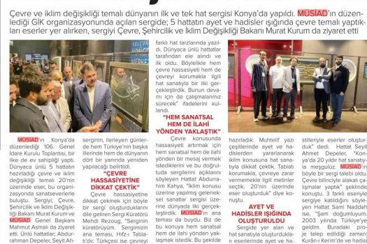 Bir ilk Konya'da gerçekleşti...Ayet ve hadisler ışığında önemli sergi