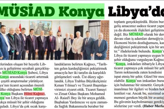 Afrika'ya açılan kapı Libya, Konya için büyük fırsatlar sunuyor