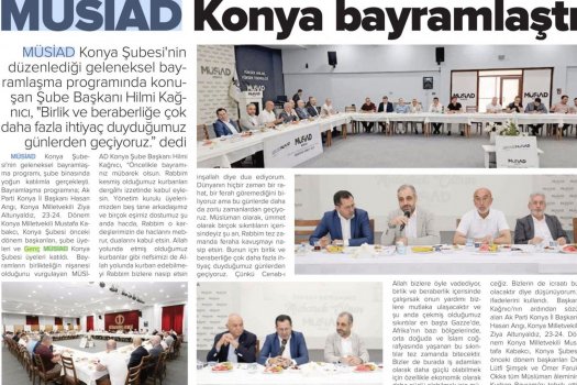 MÜSİAD Konya Bayramlaştı